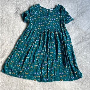 Jumping Beans Teal and Yellow Floral Dress